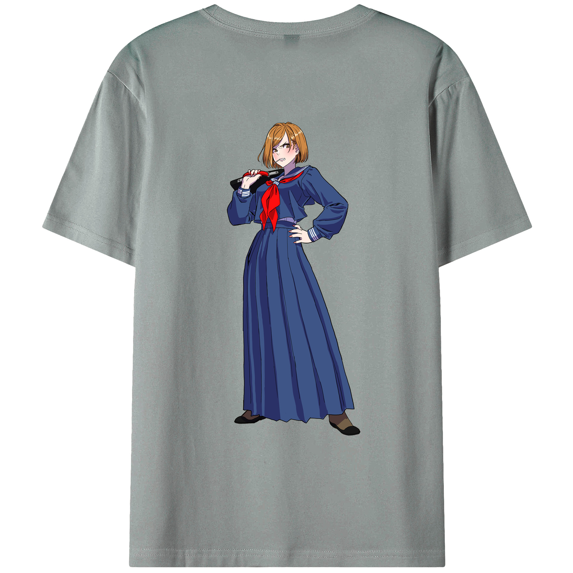 （画像用） 呪術廻戦 Jujutsu Kaisen 綿100％ メンズ半袖Tシャツ（バックプリント） 通気性